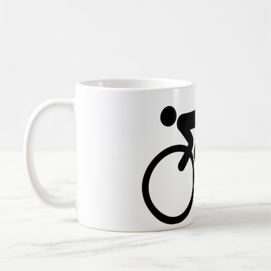 循環自転車を競争させます コーヒーマグカップ (左)
