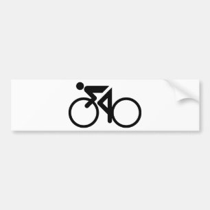循環自転車を競争させます バンパーステッカー
