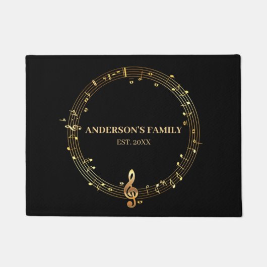 循環音符 ドアマット (正面)