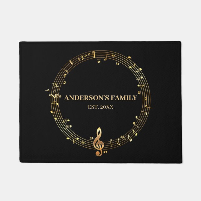 循環音符 ドアマット (正面)