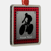 循環; ブラシをかけられた金属の一見 メタルオーナメント (右)