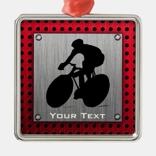 循環; ブラシをかけられた金属の一見 メタルオーナメント (正面)