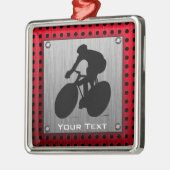 循環; ブラシをかけられた金属の一見 メタルオーナメント (左)