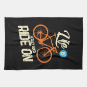 循環-生命は実際によい乗車ついています キッチンタオル (横)