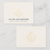 微妙なアイボリーリーガルロゴノートカード ノートカード (正面/裏面)