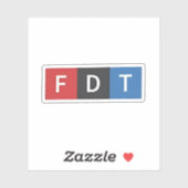 微妙なアンチトランプFDTアンチ – マガ民主党 シール (シート)