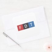 微妙なアンチトランプFDTアンチ – マガ民主党 スクエアシール (封筒)