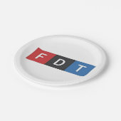 微妙なアンチトランプFDTアンチ – マガ民主党 ペーパープレート (アングル)