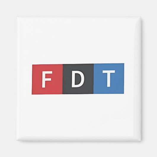 微妙なアンチトランプFDTアンチ – マガ民主党 マグネット (正面)