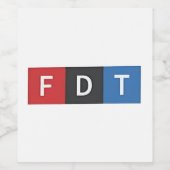 微妙なアンチトランプFDTアンチ – マガ民主党 ワインラベル (シングルラベル)