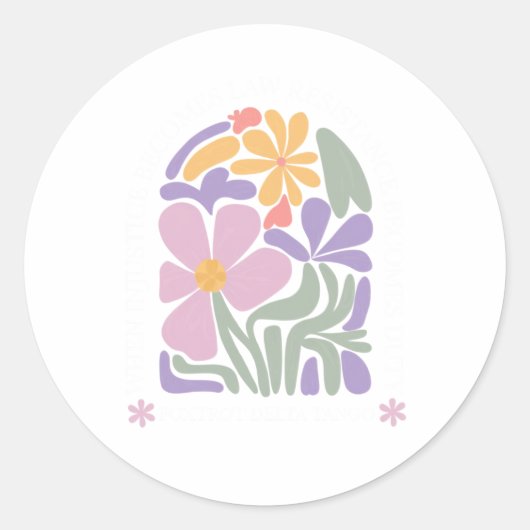 微妙なアンチ切り株 ラウンドシール (正面)