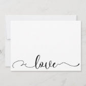 微妙なエレガントタイポグラフィブラック文字日付の保存 セーブザデート (裏面)