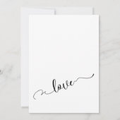 微妙なエレガントタイポグラフィポスト結婚のお祝い 招待状 (裏面)