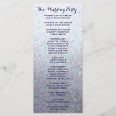 微妙なグリッター結婚式 プログラム (裏面)