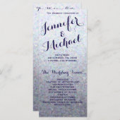 微妙なグリッター結婚式 プログラム (正面/裏面)