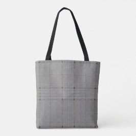 微妙なグリッド – 黒 トートバッグ