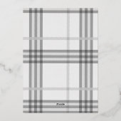 微妙なグレープレイドホリデーフォトクリスマスカード 箔シーズンカード (裏面)