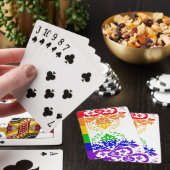 微妙なゲイフラグ横ストライプ線ダマスク トランプ (インサイチュ)