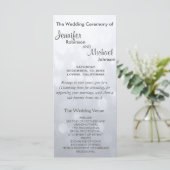 微妙なシルバー《写真》ぼけ味ライト結婚式 プログラム (スタンド正面)