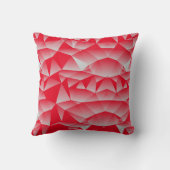 微妙なジオメトリ赤 クッション (裏面)