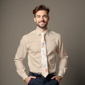 微妙なスペクトル抽象芸術アートタイ ネクタイ