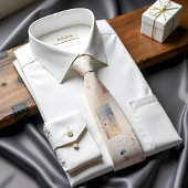 微妙なスペクトル抽象芸術アートタイ ネクタイ