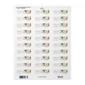 微妙なソフト赤面ピンクローズベビーシャワーアドレス ラベル (フルシート)