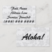 微妙なハワイアン 名刺 (正面/裏面)