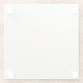 微妙なバラ ガラスコースター (裏面)