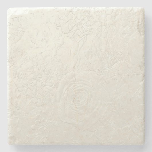 微妙なバラ ストーンコースター (正面)