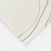 微妙なパーソナライズされた音自然の流体アート フリースブランケット (角)