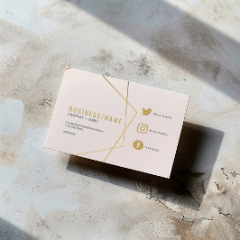 微妙なピンクのソーシャルメディアのアイコンお洒落 名刺