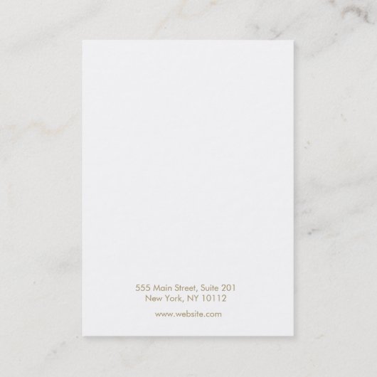 微妙なピンクのパターンのイヤリングジュエリー表示 名刺 (裏面)