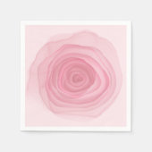 微妙なピンク絵を描の辛いピンク酸バラ スタンダードカクテルナプキン (正面)