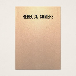 微妙なモダンバラ金ゴールドイヤリング表示カード