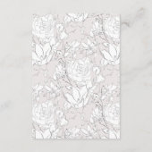 微妙なモダン赤面フローラ披露宴詳細カード エンクロージャーカード (裏面)