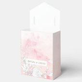 微妙なモダン赤面フローラ結婚式の引き出物ボックス フェイバーボックス (オープン)