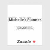 微妙なモノクロ装飾用ドットマトリックスステッカー シール (シート)