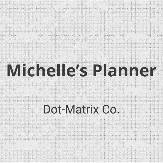 微妙なモノクロ装飾用ドットマトリックスステッカー シール (正面)