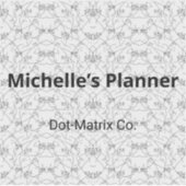 微妙なモノクロ装飾用ドットマトリックスステッカー シール (正面)