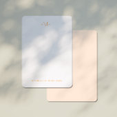 微妙なモノグラムのモダンイニシャルと名前 ノートカード