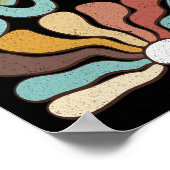 微妙なレジスト8647トランプ抵抗トランプ抗議Boho ポスター (角)