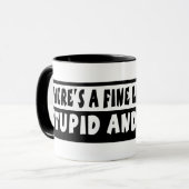 微妙な一線マグ マグカップ (正面左)