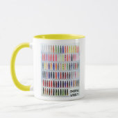 微妙な一線魚釣りのティーwの写真は魅惑します マグカップ (左)