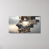 微妙な出現 キャンバスプリント (正面)