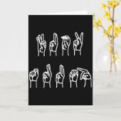 微妙な反トランプ ASL 手話 タンクトップ カード (黄色い花)