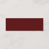 微妙な情熱パターン • プロフィールの名刺 スキニー名刺 (裏面)