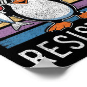 微妙な抵抗クールペンギン関税抗議アリ ポスター (角)