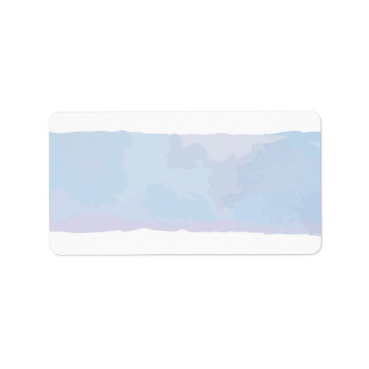 微妙な水彩バルミツワー差出人住所ラベル ラベル (正面)