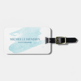 微妙な水彩画のTurquise芸術的なデザイナーラベル ラゲッジタグ